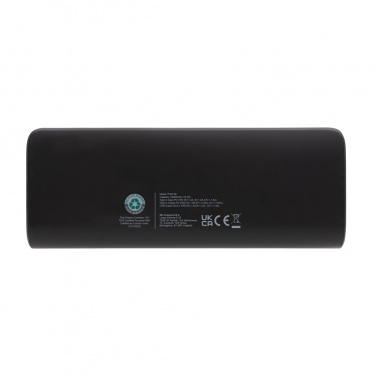 Logotrade Logogeschenke das Foto: FlashCharge 20.000mAh Fast-Charge Powerbank aus RCS rPlastik