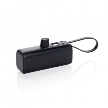 Logotrade werbemittel das Foto: Powerlink 3000mah Powerbank aus RCS rPlastic mit USB-C Kabel