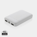 5.000mAh Powerbank aus RCS recyceltem Kunststoff, Weiß