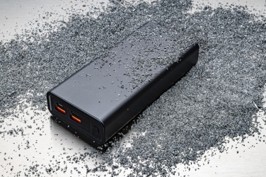 Logotrade Werbeartikel das Foto: Terra 20.000mAh 20W Powerbank aus RCS recyceltem Aluminium