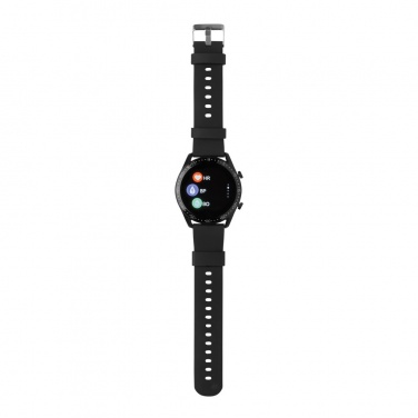 Logotrade werbemittel das Foto: Runde Fit Watch aus RCS recyceltem TPU