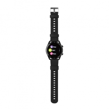 Logotrade werbemittel das Foto: Runde Fit Watch aus RCS recyceltem TPU