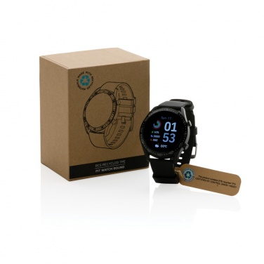 Logotrade Logogeschenke das Foto: Runde Fit Watch aus RCS recyceltem TPU