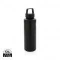 Wasserflasche mit Henkel aus RCS rPP, Schwarz