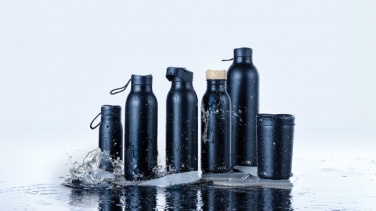 Logotrade Geschäftsgeschenke das Foto: Avira Alcor 600ml Wasserflasche aus RCS rec. Stainless-Steel