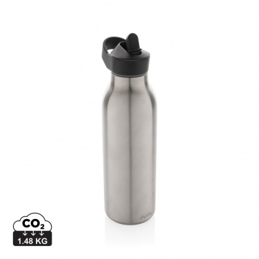 Logotrade Werbeartikel das Foto: Avira Ara RCS Re-Steel Fliptop Wasserflasche 500ml