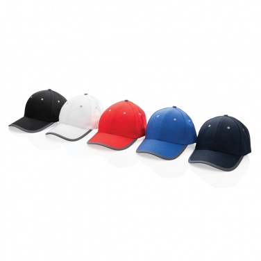 Logotrade Werbeartikel das Foto: Impact AWARE™ 280gr Brushed rCotton 6 Panel Kontrast-Cap