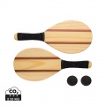 Frescobol Tennis-Set aus Holz, braun