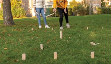 Logotrade Werbeartikel das Foto: Kubb Outdoor Wurfspiel aus Holz