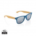 Sonnenbrille aus Bambus und RCS recyceltem Kunststoff, Blau