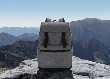 Logotrade Werbeartikel das Foto: Laptop Rucksack mit magnetischen Schnallenverschlüssen