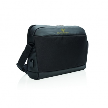 Logotrade Logogeschenke das Foto: Madrid RFID USB 15.6" Laptoptasche, PVC-frei