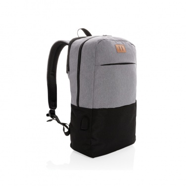 Logotrade Geschäftsgeschenke das Foto: Moderner 15.6" USB & RFID Laptop-Rucksack, PVC-frei