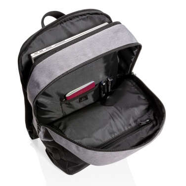 Logotrade werbemittel das Foto: Moderner 15.6" USB & RFID Laptop-Rucksack, PVC-frei