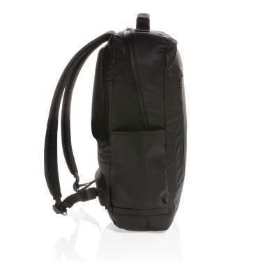 Logotrade Logogeschenke das Foto: Fashion schwarzer 15.6" Laptop-Rucksack, PVC-frei