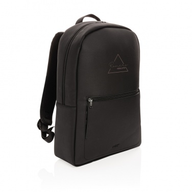 Logotrade werbemittel das Foto: Swiss Peak Deluxe PU Laptop-Rucksack, PVC-frei