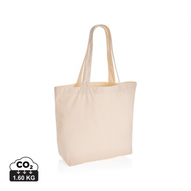 Logotrade Firmengeschenke das Foto: Impact Aware™ 240g/m² rcCanvas Shopper + Tasche, ungefärbt