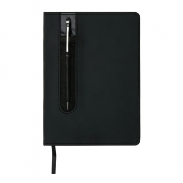 Logotrade Werbegeschenke das Foto: Basic Hardcover PU A5 Notizbuch mit Stylus-Stift