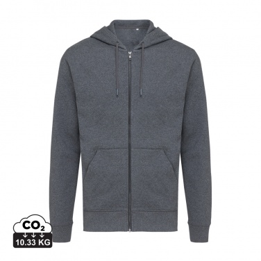 Logotrade werbemittel das Foto: Iqoniq Abisko Zip-Kapuzenpullover aus recycelter Baumwolle