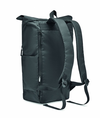 Logotrade Logogeschenke das Foto: Rolltop-Rucksack 300D RPET