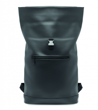 Logotrade Werbeartikel das Foto: 15" Rolltop-Rucksack PU