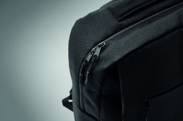 Logotrade Firmengeschenke das Foto: Ein Rucksack aus 600D RPET-Polyester mit 210D-Futter und individuell anpassbarem Druck