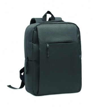 Logotrade Werbeartikel das Foto: Ein Rucksack aus 600D RPET-Polyester mit 210D-Futter und individuell anpassbarem Druck