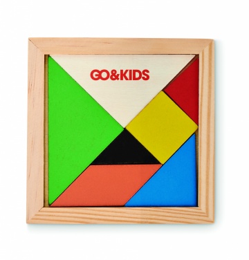 Logotrade Firmengeschenke das Foto: Tangram-Puzzle Holz