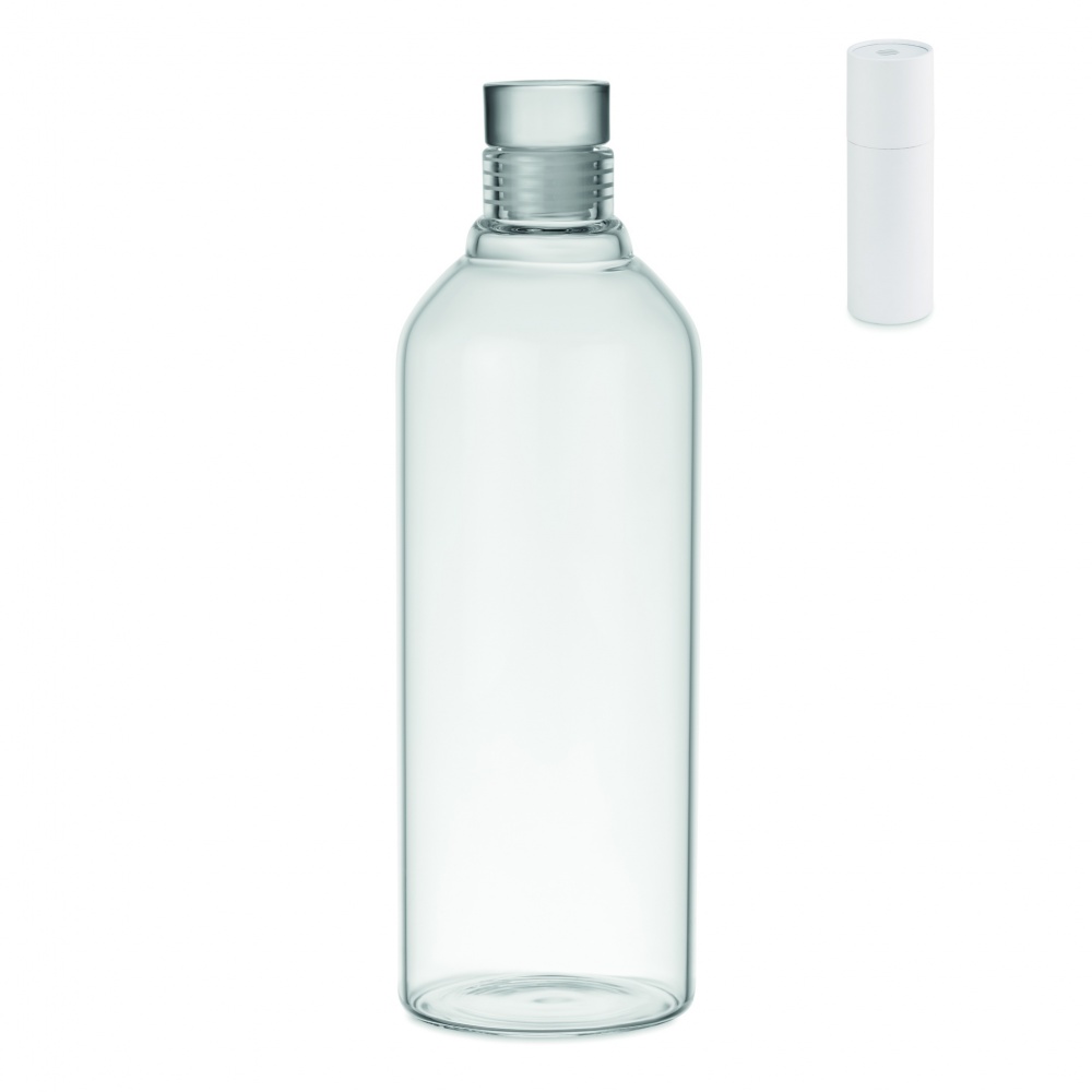 Logotrade werbemittel das Foto: Flasche Borosilikatglas 1 L