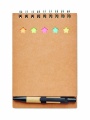 Notizbuch mit Klebezetteln, Beige