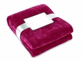 Flanell Fleece-Decke, Burgund