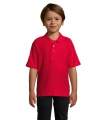 SUMMER II KIDS Polo 170g, Rot