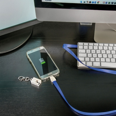 Logotrade Werbeartikel das Foto: Lanyard mit USB-Kabel LE PORT