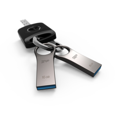 Logotrade Werbeartikel das Foto: USB-Stick 3.0 Silicon Power JEWEL J80 TITANIUM 16GB