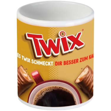 Logotrade Logogeschenke das Foto: Klassischer Kaffeebecher für Allover-Druck VIESTE 300 ml