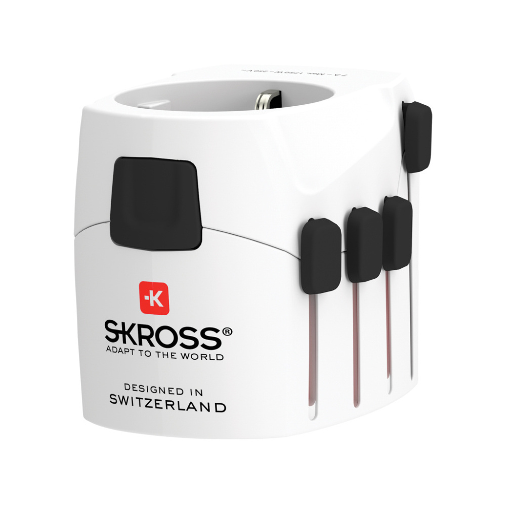 Logotrade Geschäftsgeschenke das Foto: SKROSS Pro 3-Pole World Travel Adapter