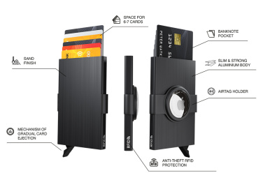 Logotrade Geschäftsgeschenke das Foto: RFID-Kreditkartenetui mit Halter für AirTag 2163155