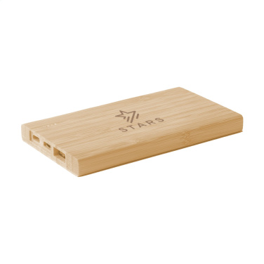 Logotrade werbemittel das Foto: Bamboo 4000 Powerbank externes Ladegerät