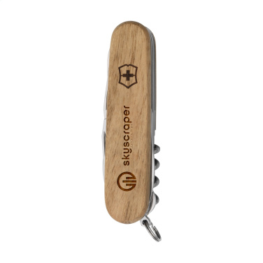 Logotrade Werbeartikel das Foto: Victorinox Huntsman Wood Taschenmesser