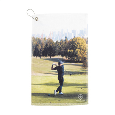 Logotrade werbemittel das Foto: Golfhandtuch 400 g/m² 30x50