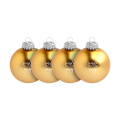 Weihnachtskugel Ø 6 cm - 4er Set - Made in Europe, Gold