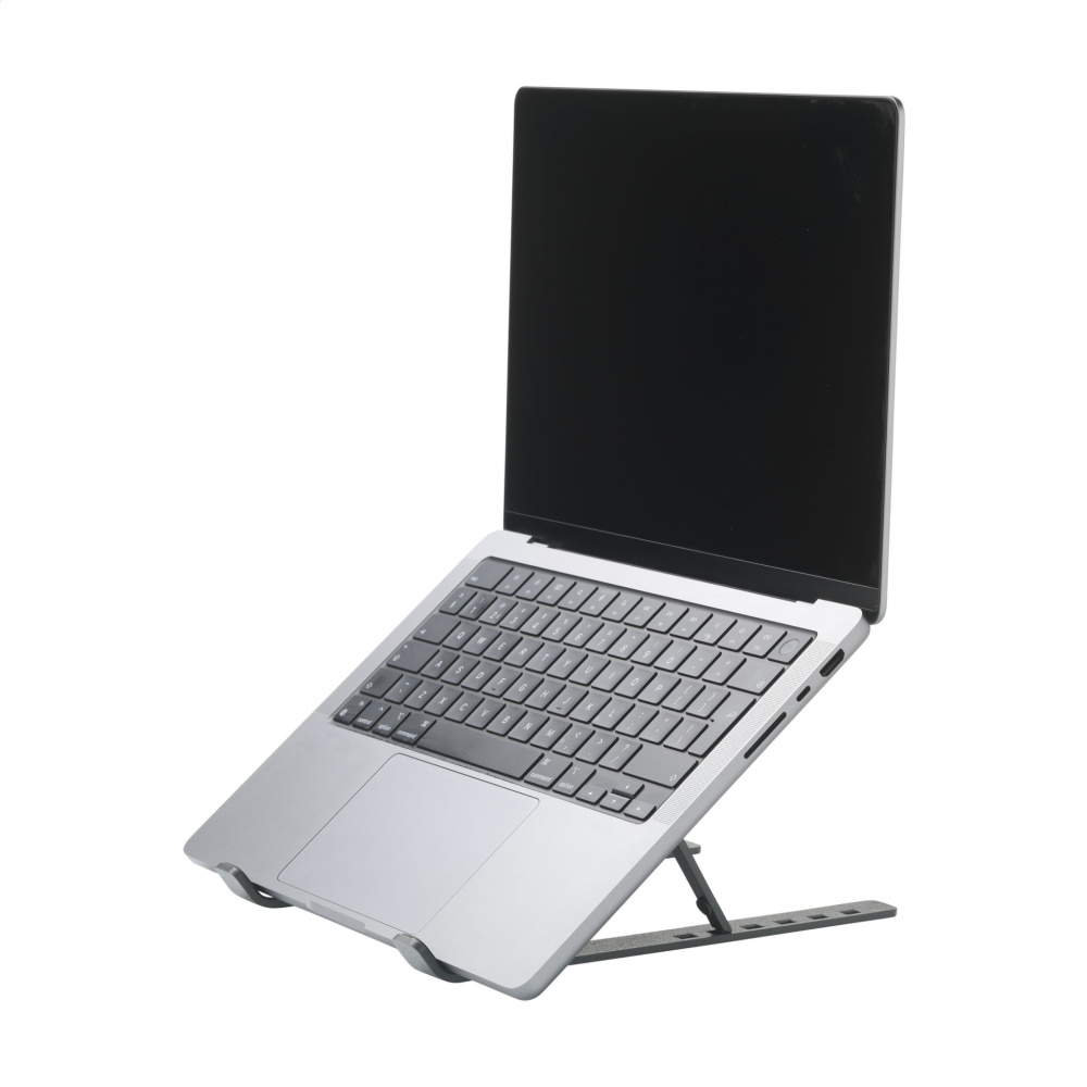 Logotrade Werbeartikel das Foto: Standby GRS Laptopständer aus recyceltem Aluminium