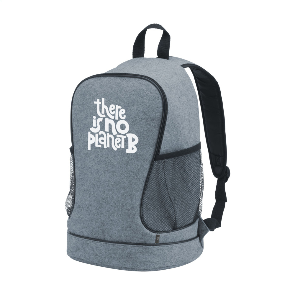 Logotrade Firmengeschenke das Foto: PromoPack Filz Gym Bag Rucksack