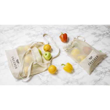 Logotrade werbemittel das Foto: Natura Organic GOTS Mesh Bag (120 g/m²) Obstbeutel