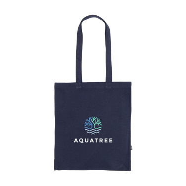 Logotrade Werbeartikel das Foto: Einfarbige Tasche aus recyceltem Canvas GRS (340 g/m²)