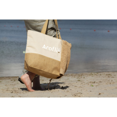 Logotrade Werbegeschenke das Foto: Strandtasche Cancun aus Bio-Baumwolle (320 g/m²)