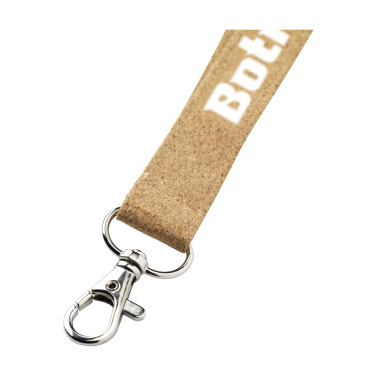 Logotrade Werbeartikel das Foto: Lanyard Kork 2 cm Schlüsselband