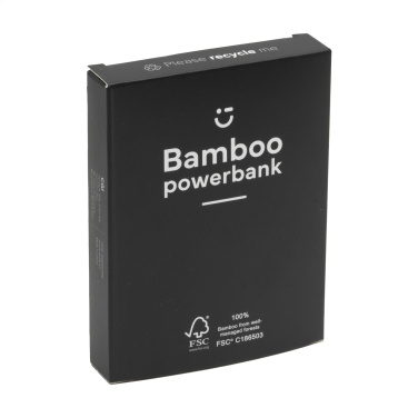 Logotrade Geschäftsgeschenke das Foto: Bamboo 4000 Powerbank externes Ladegerät