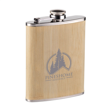 Logotrade Werbegeschenke das Foto: Hipflask Bamboo 200 ml Trinkflasche