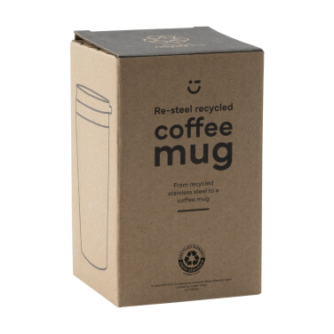 Logotrade Werbegeschenke das Foto: Re-Steel RCS Recycled Kaffeebecher 380 ml Thermobecher